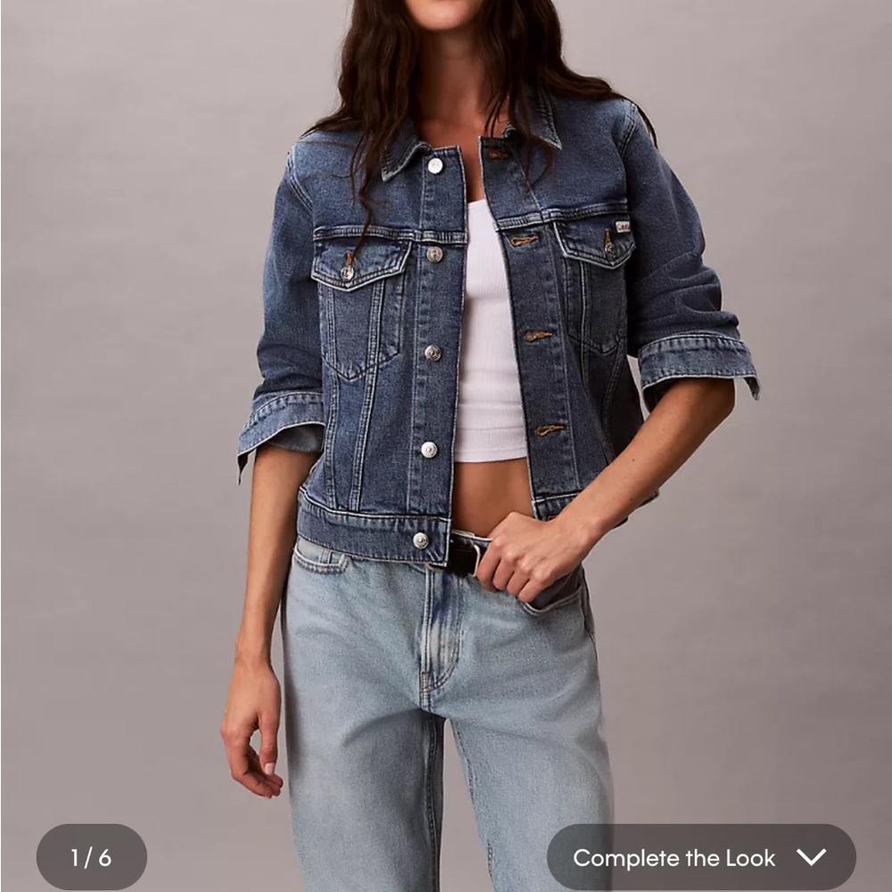 New Calvin Klein Classic Trucker Jacket XL